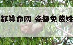 姓名测试瓷都算命网 瓷都免费姓名测试打分测试