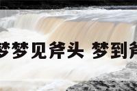 原版周公解梦梦见斧头 梦到斧子是有福吗