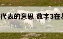 周易3数字代表的意思 数字3在易经里面代表什么