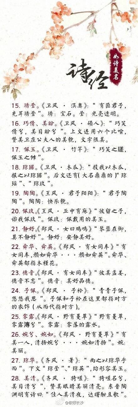 楚辞起名 诗经楚辞取名